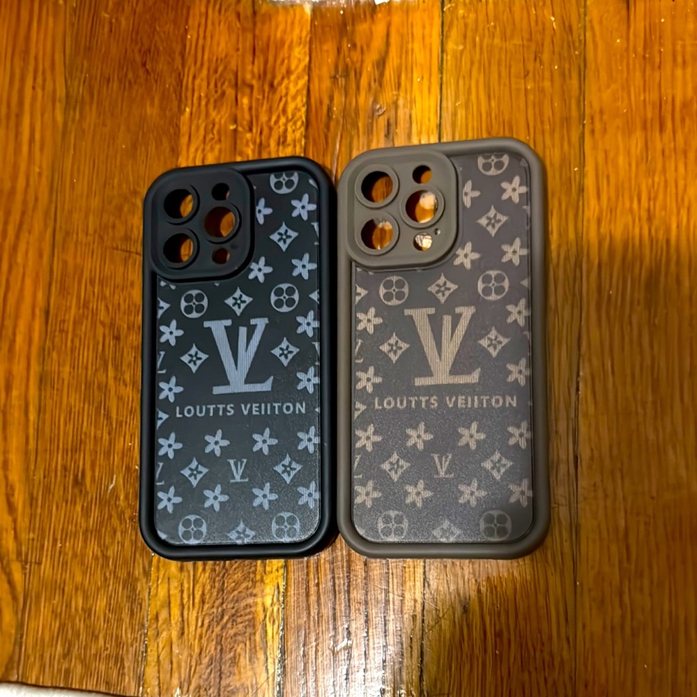 Black and brown iPhone 15 pro max case